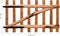 vidaXL - Poort - enkel - 100x60 - cm - geïmpregneerd - hazelaarhout