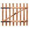 vidaXL - Poort - enkel - 100x90 - cm - geïmpregneerd - hazelaarhout