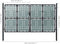vidaXL - Poort - enkel - 300x250 - cm - zwart