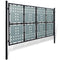 vidaXL - Poort - enkel - 300x250 - cm - zwart