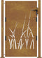 vidaXL - Poort - grasontwerp - 105x130 - cm - cortenstaal