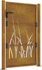 vidaXL - Poort - grasontwerp - 105x130 - cm - cortenstaal