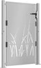 vidaXL - Poort - grasontwerp - 105x155 - cm - cortenstaal
