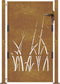 vidaXL - Poort - grasontwerp - 105x155 - cm - cortenstaal