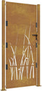 vidaXL - Poort - grasontwerp - 105x180 - cm - cortenstaal