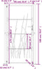 vidaXL - Poort - grasontwerp - 105x180 - cm - cortenstaal