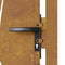 vidaXL - Poort - grasontwerp - 105x180 - cm - cortenstaal