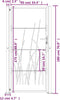 vidaXL - Poort - grasontwerp - 105x180 - cm - cortenstaal
