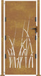 vidaXL - Poort - grasontwerp - 105x205 - cm - cortenstaal