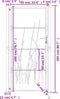 vidaXL - Poort - grasontwerp - 105x205 - cm - cortenstaal