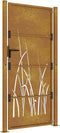 vidaXL - Poort - grasontwerp - 105x205 - cm - cortenstaal