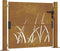 vidaXL - Poort - grasontwerp - 105x80 - cm - cortenstaal