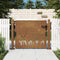 vidaXL - Poort - grasontwerp - 105x80 - cm - cortenstaal