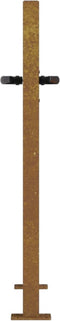 vidaXL - Poort - grasontwerp - 105x80 - cm - cortenstaal