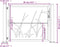 vidaXL - Poort - grasontwerp - 105x80 - cm - cortenstaal