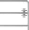 vidaXL - Poort - met - 5 - stangen - (115-300)x90 - cm - staal - zilverkleurig