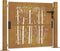 vidaXL - Poort - met - bamboe-ontwerp - 105x105 - cm - cortenstaal