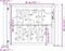 vidaXL - Poort - met - bamboe-ontwerp - 105x105 - cm - cortenstaal