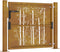 vidaXL - Poort - met - bamboe-ontwerp - 105x105 - cm - cortenstaal