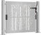 vidaXL - Poort - met - bamboe-ontwerp - 105x105 - cm - cortenstaal