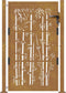 vidaXL - Poort - met - bamboe-ontwerp - 105x130 - cm - cortenstaal