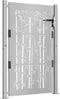 vidaXL - Poort - met - bamboe-ontwerp - 105x130 - cm - cortenstaal