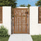 vidaXL - Poort - met - bamboe-ontwerp - 105x130 - cm - cortenstaal