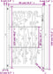 vidaXL - Poort - met - bamboe-ontwerp - 105x130 - cm - cortenstaal