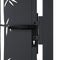 vidaXL - Poort - met - bamboe-ontwerp - 105x130 - cm - staal - antracietkleurig