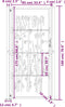 vidaXL - Poort - met - bamboe-ontwerp - 105x180 - cm - staal - antracietkleurig