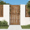 vidaXL - Poort - met - bamboe-ontwerp - 105x205 - cm - cortenstaal