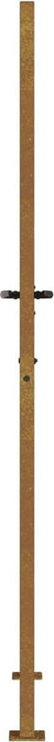 vidaXL - Poort - met - bamboe-ontwerp - 105x205 - cm - cortenstaal