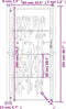 vidaXL - Poort - met - bamboe-ontwerp - 105x205 - cm - staal - antracietkleurig