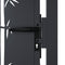 vidaXL - Poort - met - bamboe-ontwerp - 105x205 - cm - staal - antracietkleurig