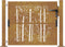 vidaXL - Poort - met - bamboe-ontwerp - 105x80 - cm - cortenstaal