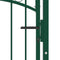 vidaXL - Poort - met - gebogen - bovenkant - 100x200 - cm - staal - groen