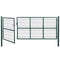 vidaXL - Poort - met - palen - 350x140 - cm - staal - groen