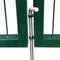 vidaXL - Poort - met - palen - 350x140 - cm - staal - groen