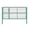 vidaXL - Poort - met - palen - 350x140 - cm - staal - groen