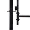 vidaXL - Poort - met - puntige - bovenkant - enkel - 1x2 - m - staal - zwart