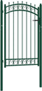 vidaXL - Poort - met - speerpunten - 100x100 - cm - staal - zwart