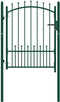 vidaXL - Poort - met - speerpunten - 100x125 - cm - staal - groen