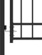 vidaXL - Poort - met - speerpunten - 100x150 - cm - staal - zwart