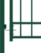vidaXL - Poort - met - speerpunten - 100x175 - cm - staal - groen