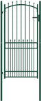 vidaXL - Poort - met - speerpunten - 100x200 - cm - staal - groen