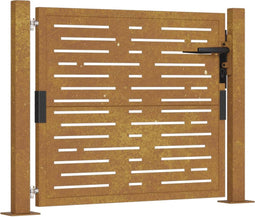 vidaXL - Poort - vierkant - 105x105 - cm - cortenstaal