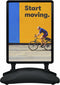 vidaXL - Posterstandaard - A1 - wateranker - aluminiumlegering - zwart
