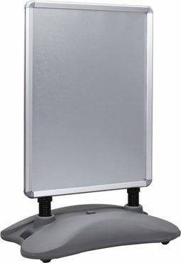 vidaXL - Posterstandaard - A1 - waterdicht - aluminiumlegering - grijs