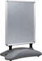 vidaXL - Posterstandaard - A1 - waterdicht - aluminiumlegering - grijs