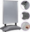 vidaXL - Posterstandaard - A1 - waterdicht - aluminiumlegering - grijs
